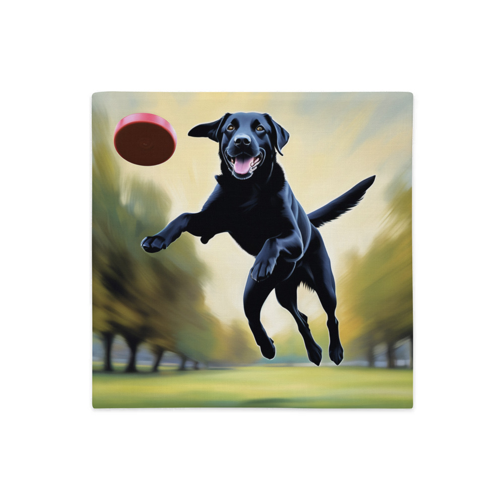 PugMug Custom Black Labrador Retriever Premium Pillow Case