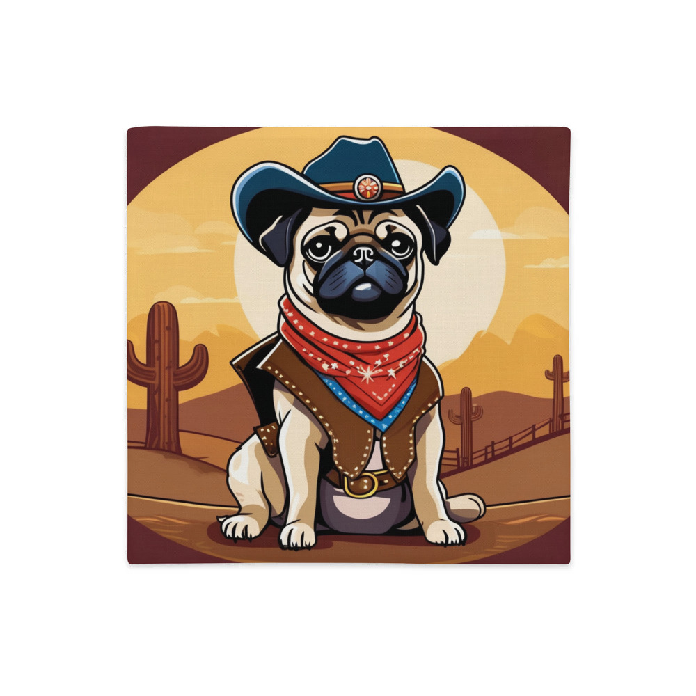 PugMug Custom Pug Premium Pillow Case