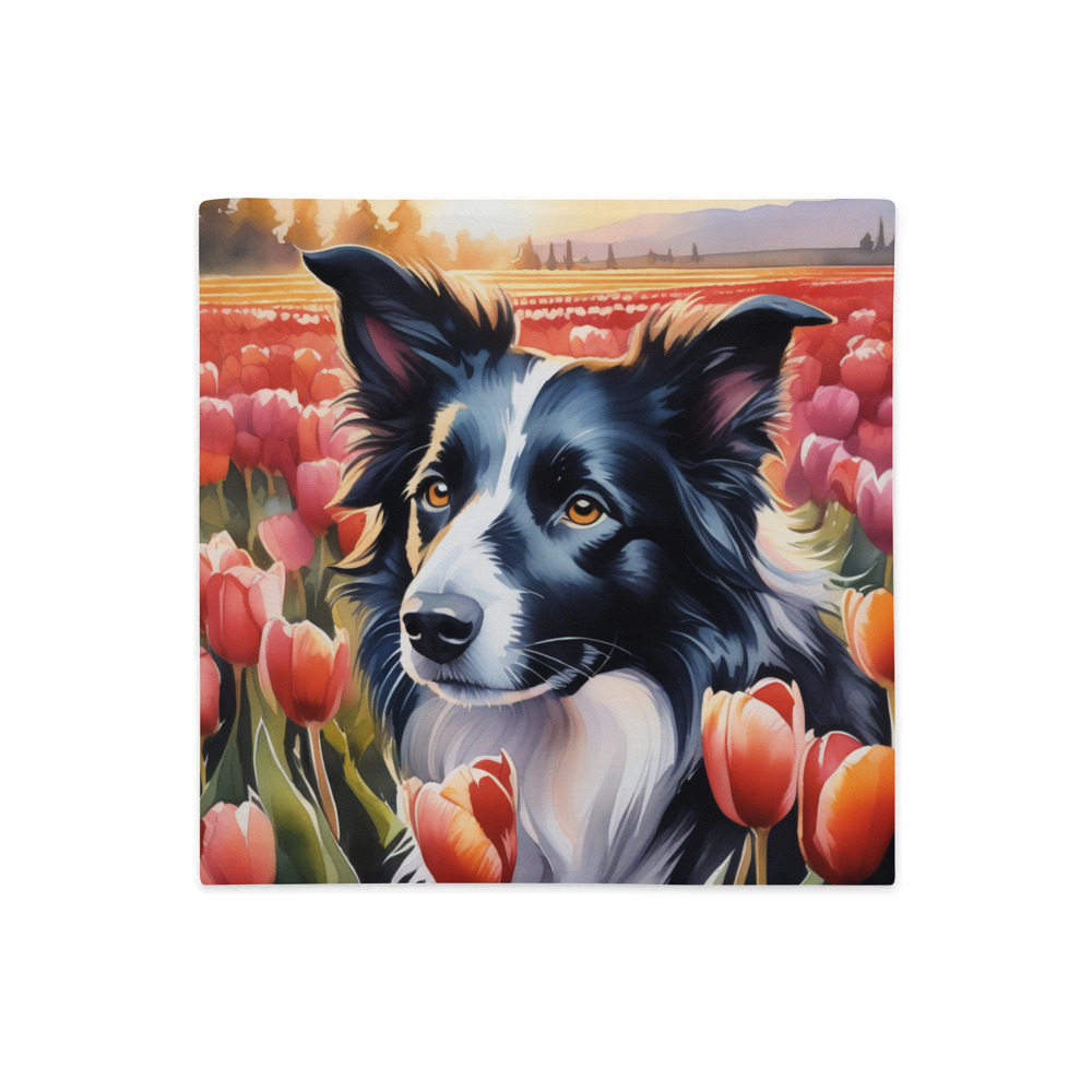 PugMug Custom Border Collie Premium Pillow Case