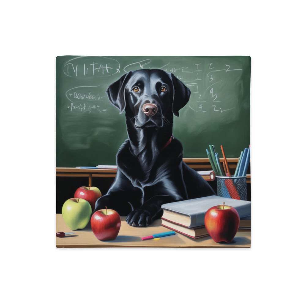 PugMug Custom Black Labrador Retriever Premium Pillow Case