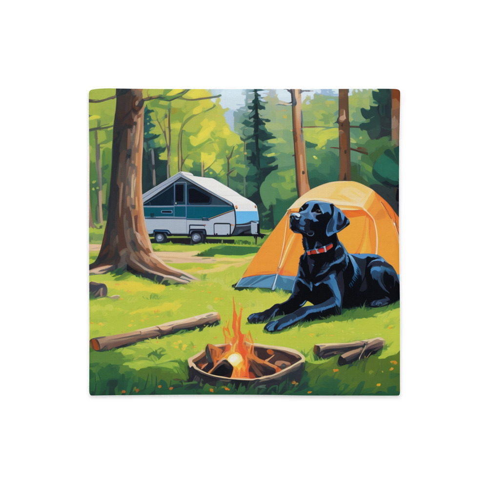 PugMug Custom Black Labrador Retriever Premium Pillow Case