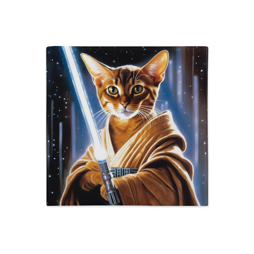 PugMug Custom Tabby Abyssinian Cat Premium Pillow Case