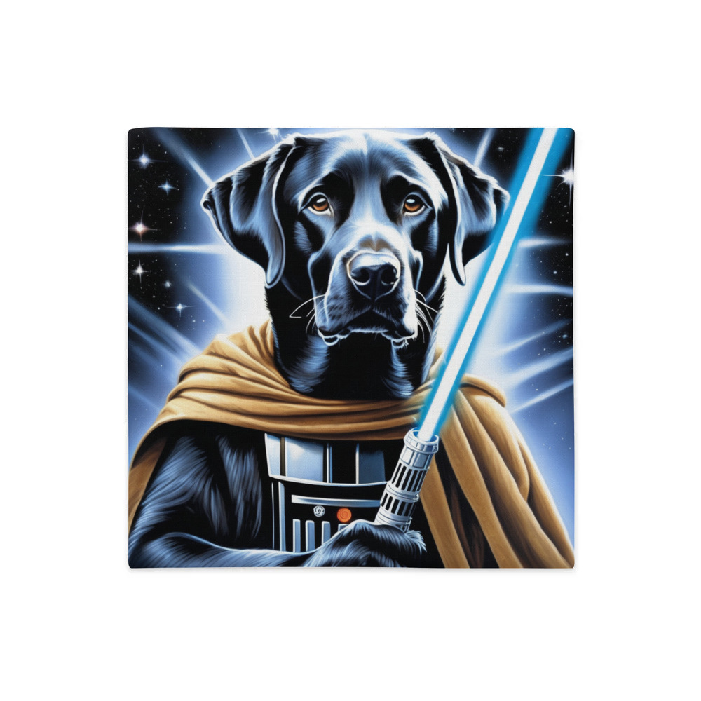 PugMug Custom Black Labrador Retriever Premium Pillow Case