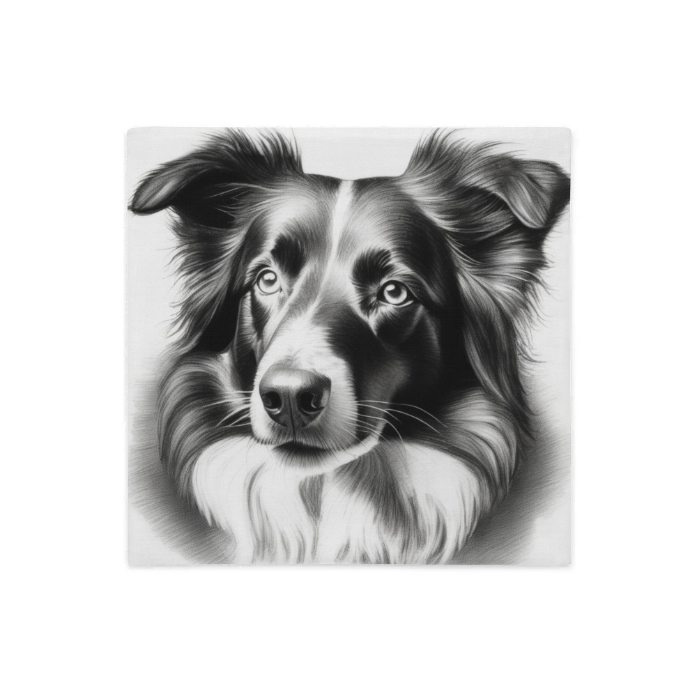 PugMug Custom Border Collie Premium Pillow Case