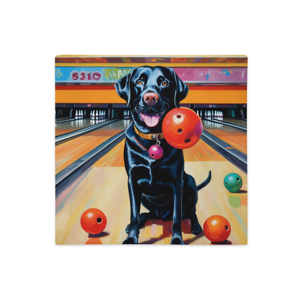 PugMug Custom Black Labrador Retriever Premium Pillow Case