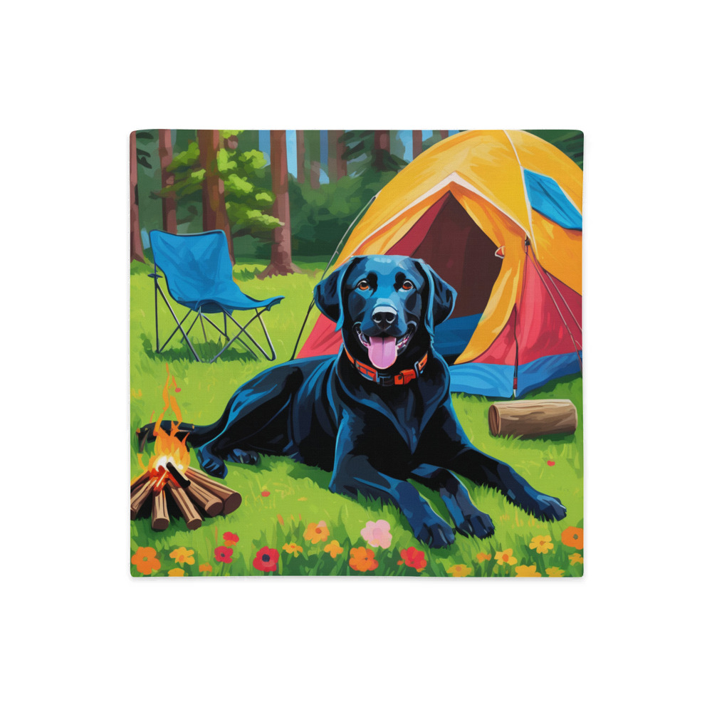 PugMug Custom Black Labrador Retriever Premium Pillow Case