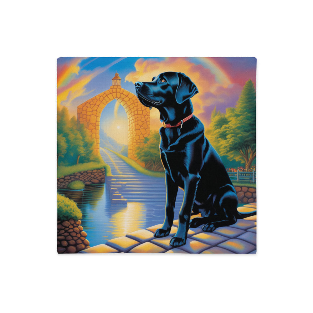 PugMug Custom Black Labrador Retriever Premium Pillow Case