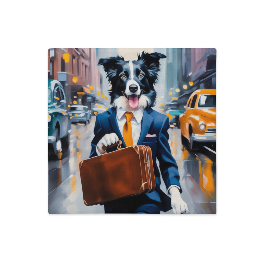 PugMug Custom Border Collie Premium Pillow Case