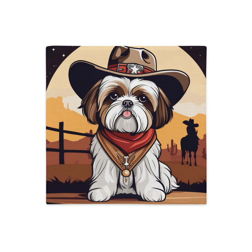 PugMug Custom Shih Tzu Premium Pillow Case