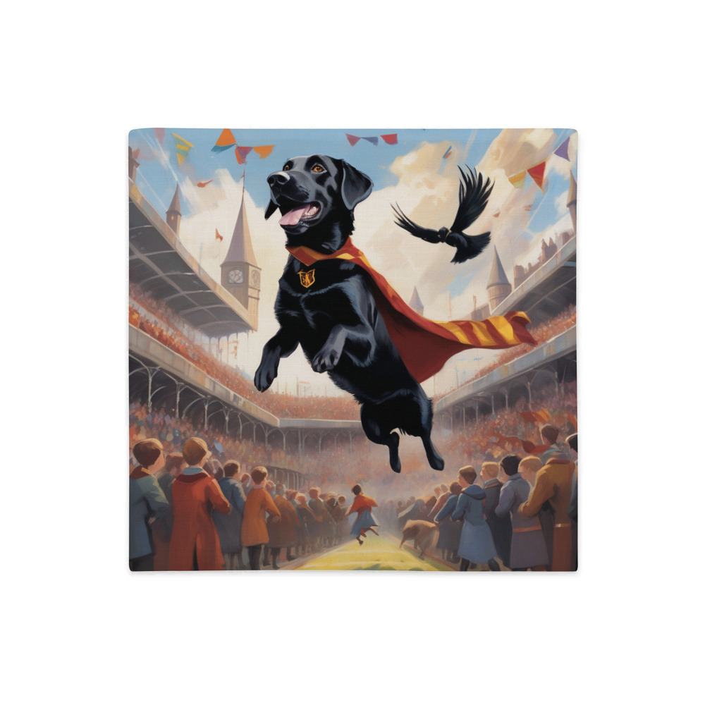 PugMug Custom Black Labrador Retriever Premium Pillow Case