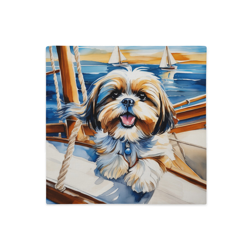 PugMug Custom Shih Tzu Premium Pillow Case
