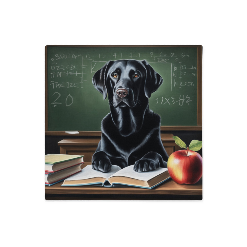 PugMug Custom Black Labrador Retriever Premium Pillow Case