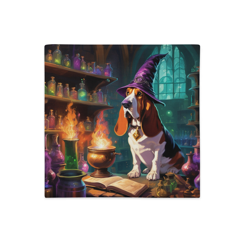 PugMug Custom Basset Hound Premium Pillow Case