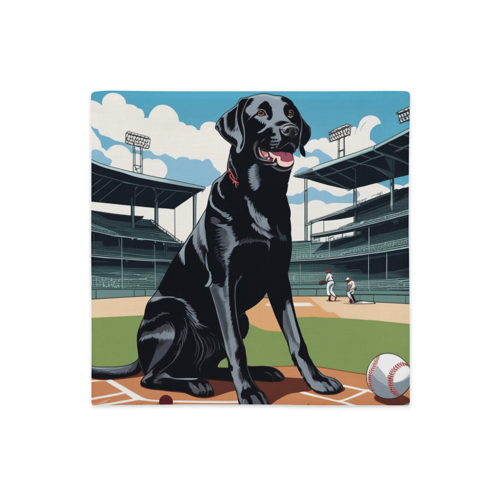 PugMug Custom Black Labrador Retriever Premium Pillow Case