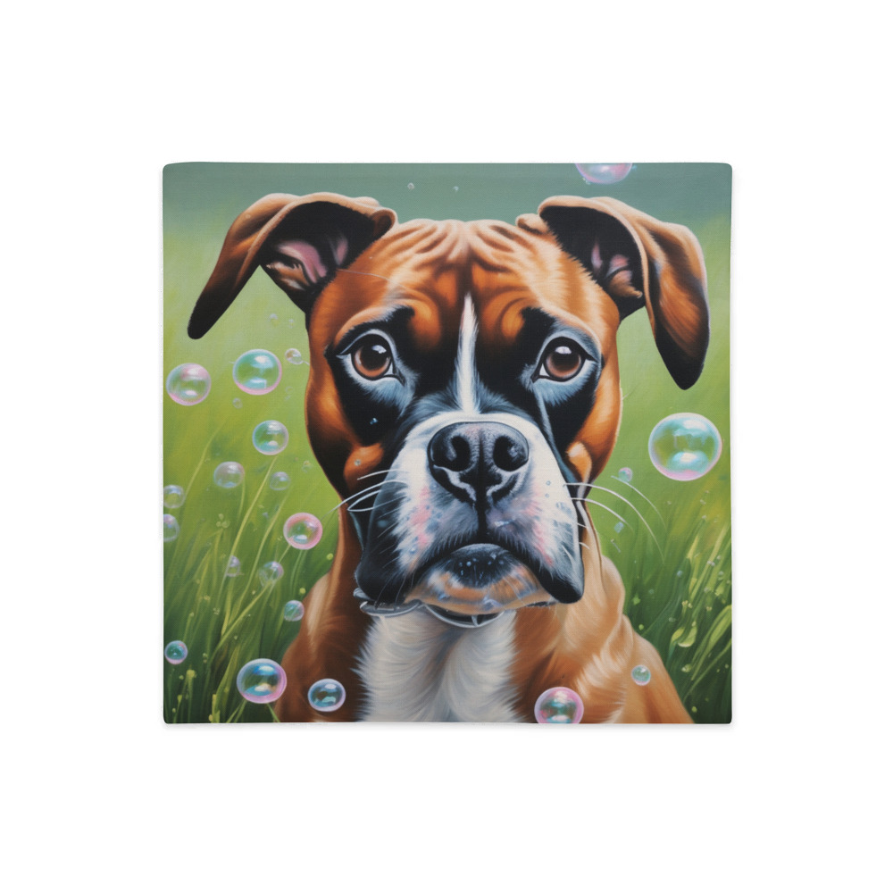 PugMug Custom Boxer Dog Premium Pillow Case