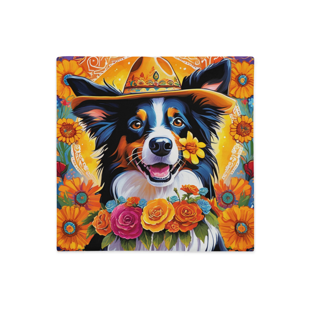 PugMug Custom Border Collie Premium Pillow Case
