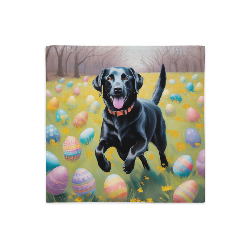 PugMug Custom Black Labrador Retriever Premium Pillow Case