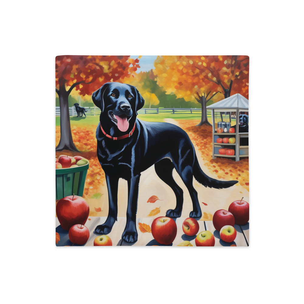 PugMug Custom Black Labrador Retriever Premium Pillow Case