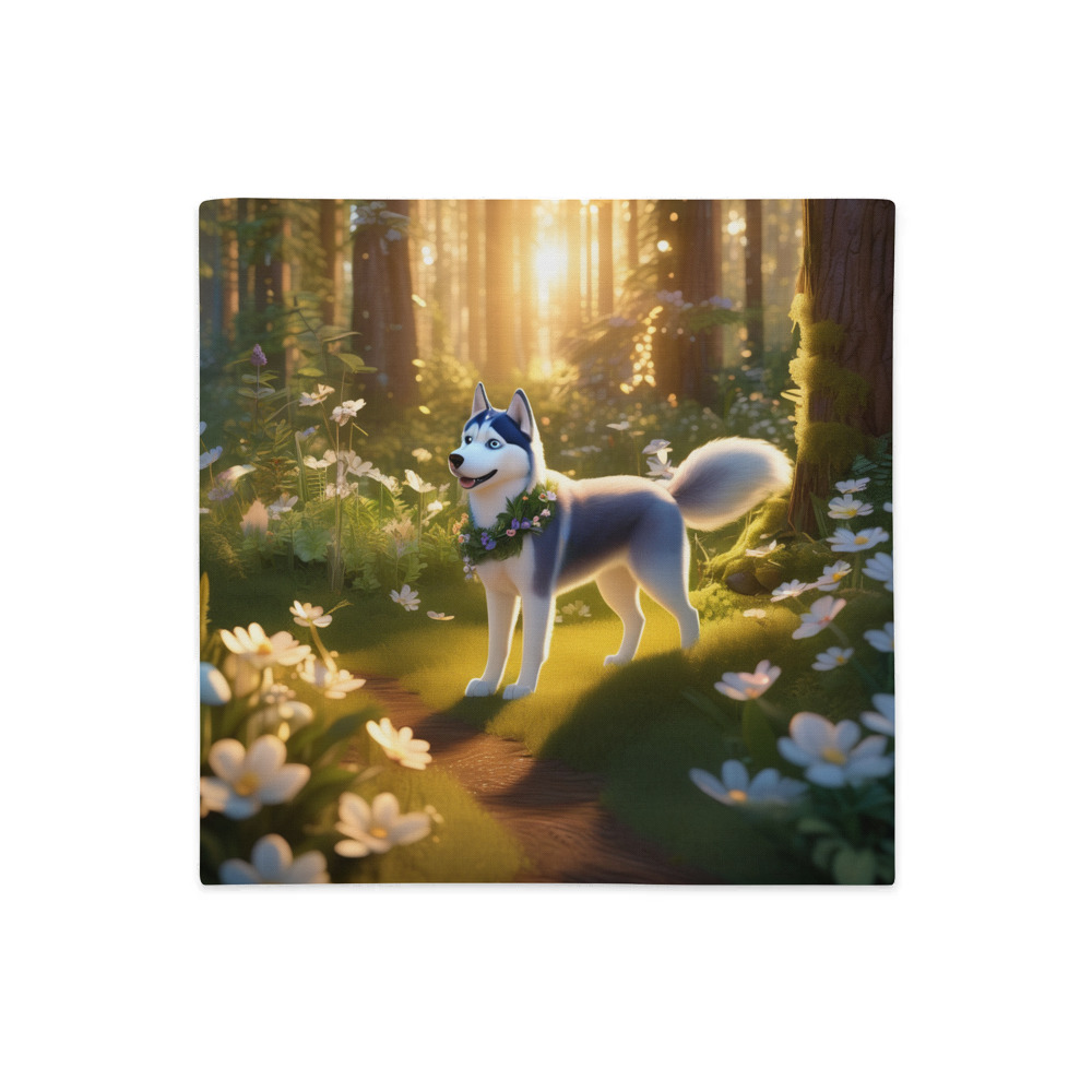 PugMug Custom Siberian Husky Premium Pillow Case