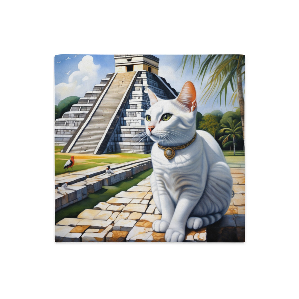 PugMug Custom White Companion Cat Premium Pillow Case