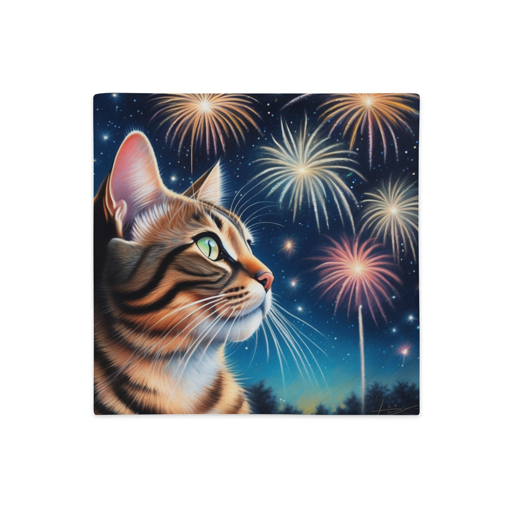 PugMug Custom Tabby Exotic Cat Premium Pillow Case