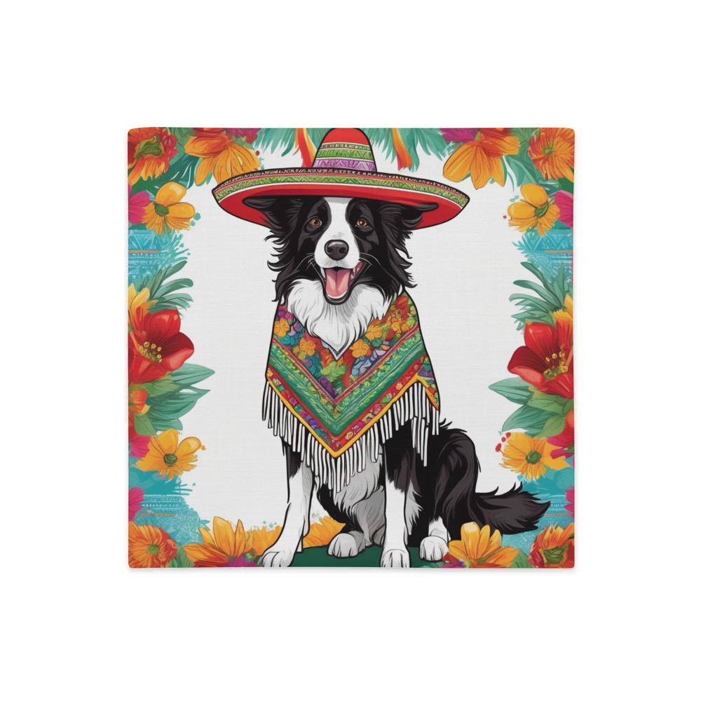 PugMug Custom Border Collie Premium Pillow Case