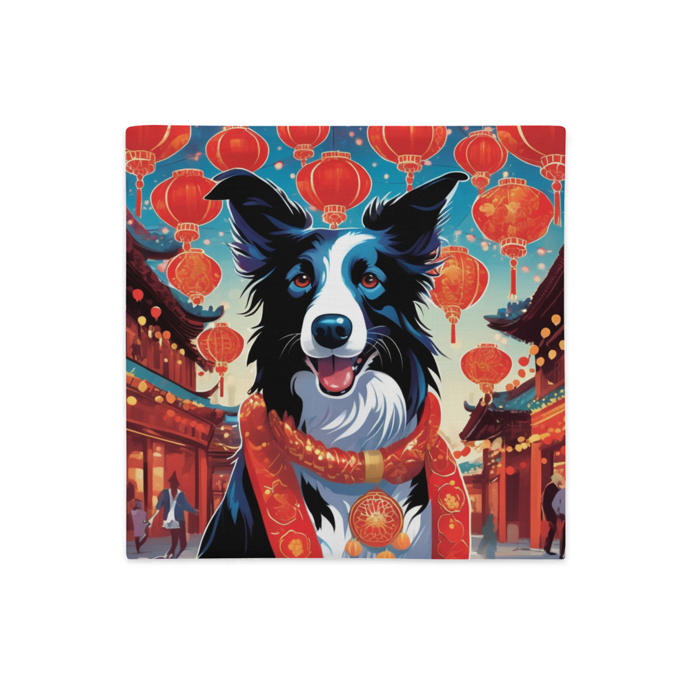 PugMug Custom Border Collie Premium Pillow Case