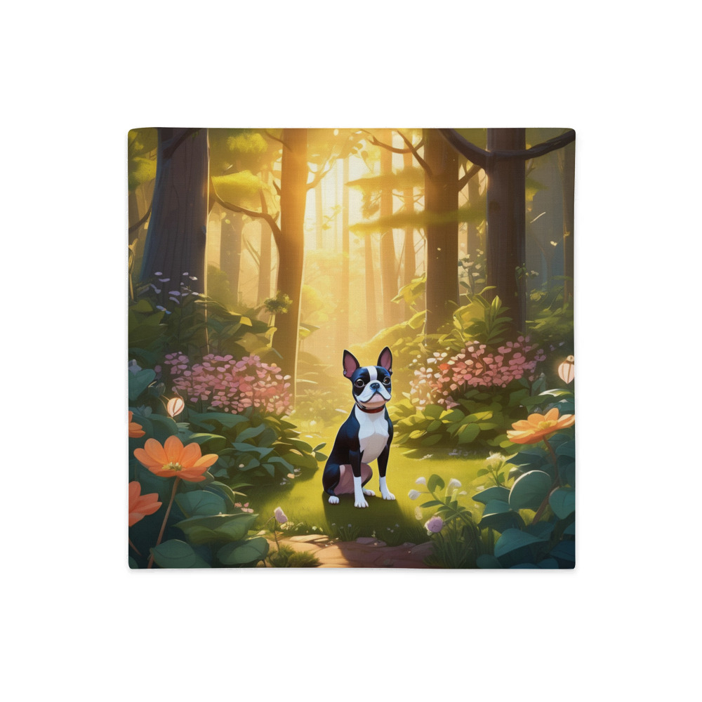PugMug Custom Boston Terrier Premium Pillow Case
