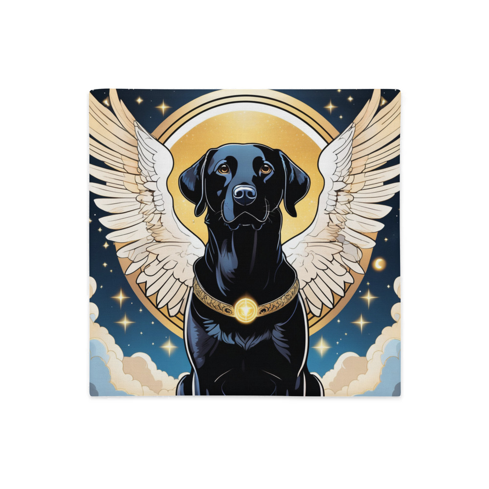 PugMug Custom Black Labrador Retriever Premium Pillow Case