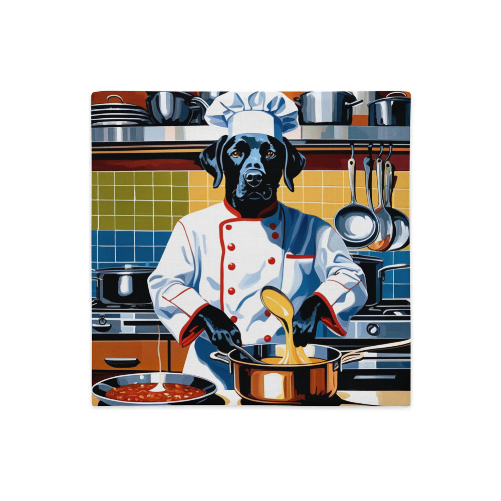 PugMug Custom Black Labrador Retriever Premium Pillow Case