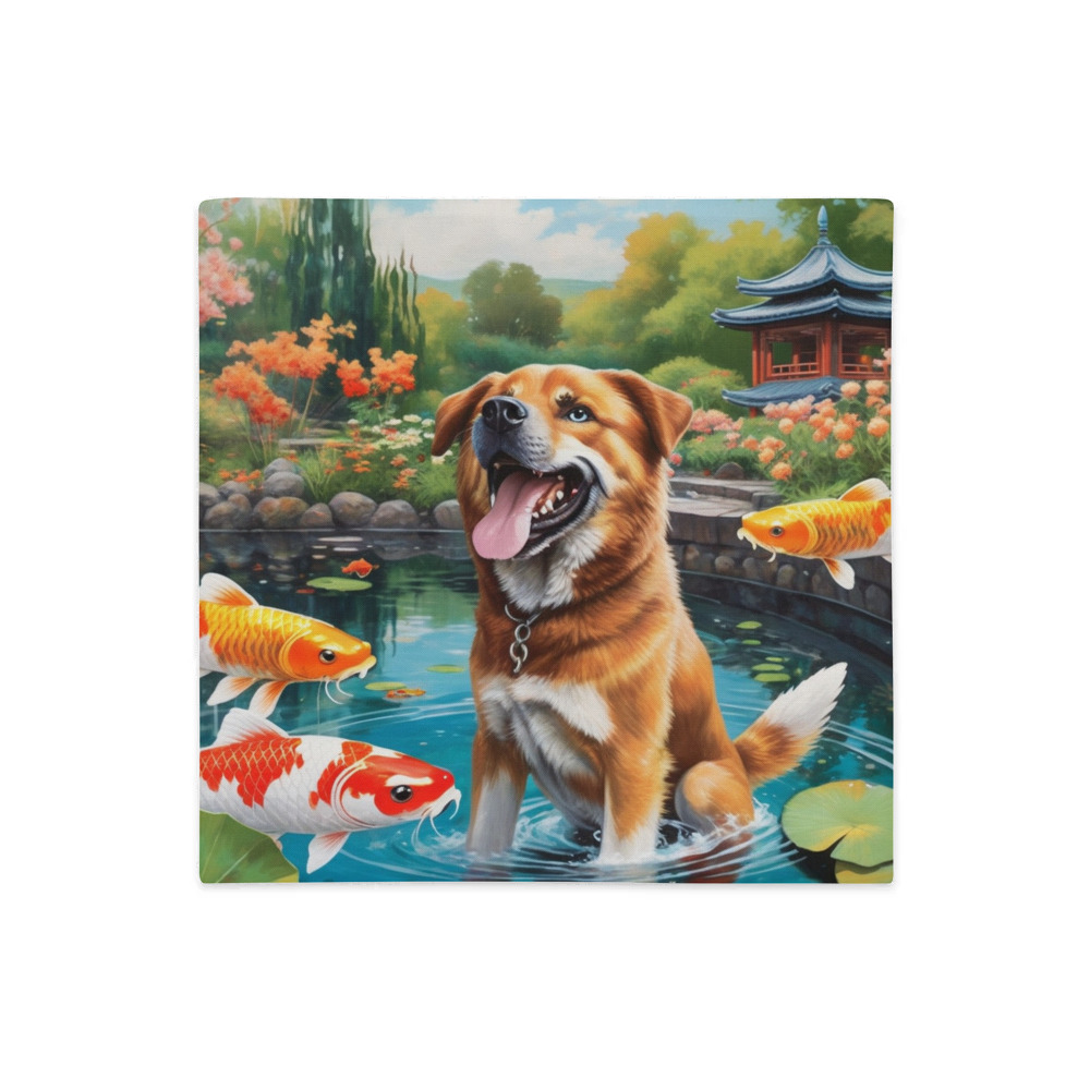 PugMug Custom Blue Premium Pillow Case