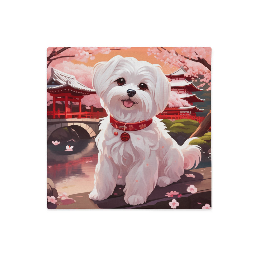 PugMug Custom Maltese Dog Premium Pillow Case