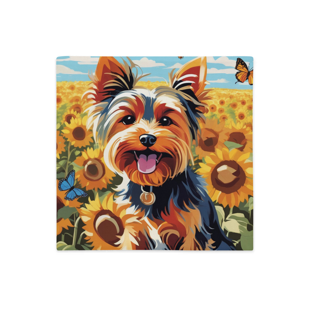 PugMug Custom Yorkshire Terrier Premium Pillow Case