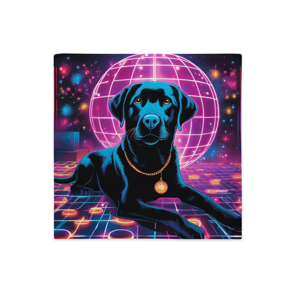 PugMug Custom Black Labrador Retriever Premium Pillow Case