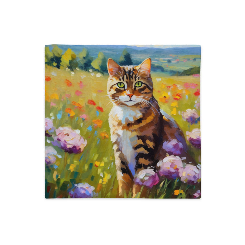 PugMug Custom Tabby Companion Cat Premium Pillow Case