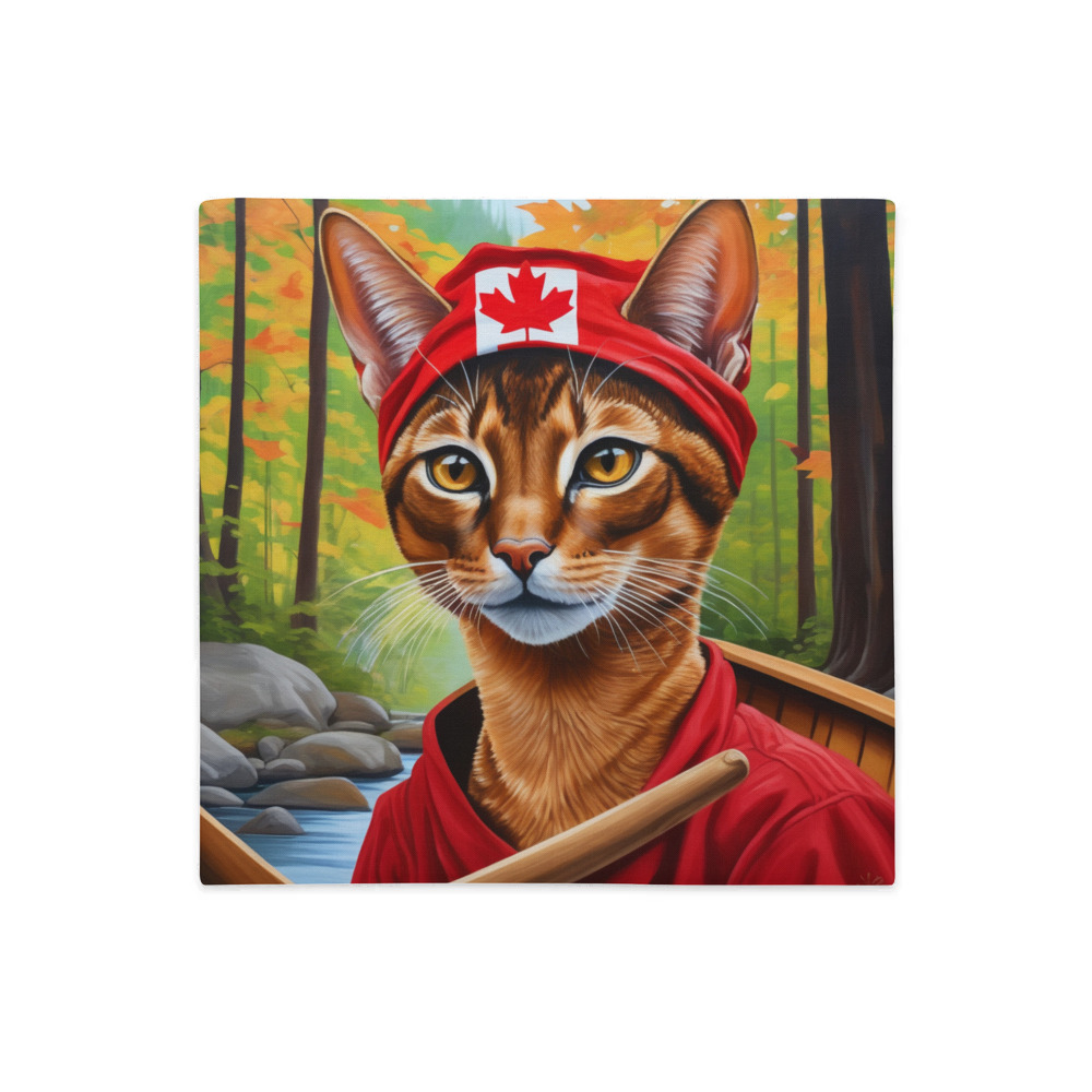 PugMug Custom Tabby Abyssinian Cat Premium Pillow Case