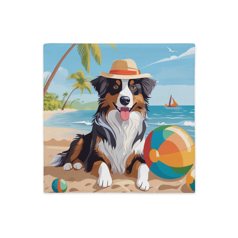 PugMug Custom Australian Shepherd Dog Premium Pillow Case