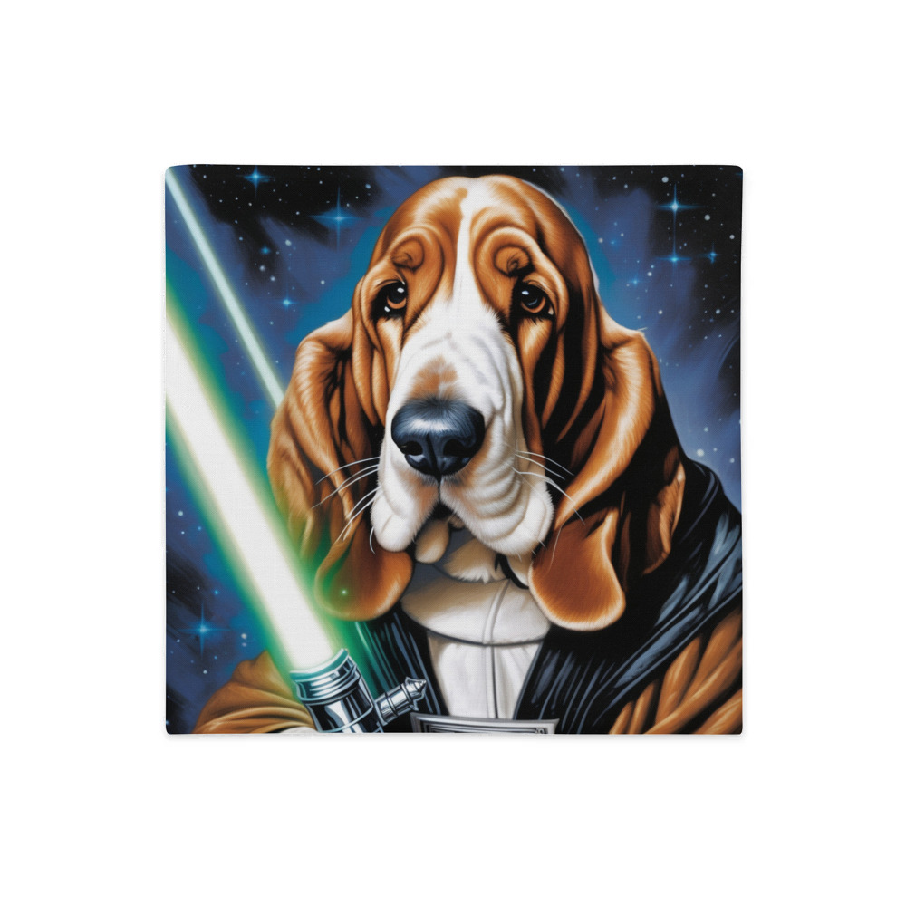 PugMug Custom Basset Hound Premium Pillow Case