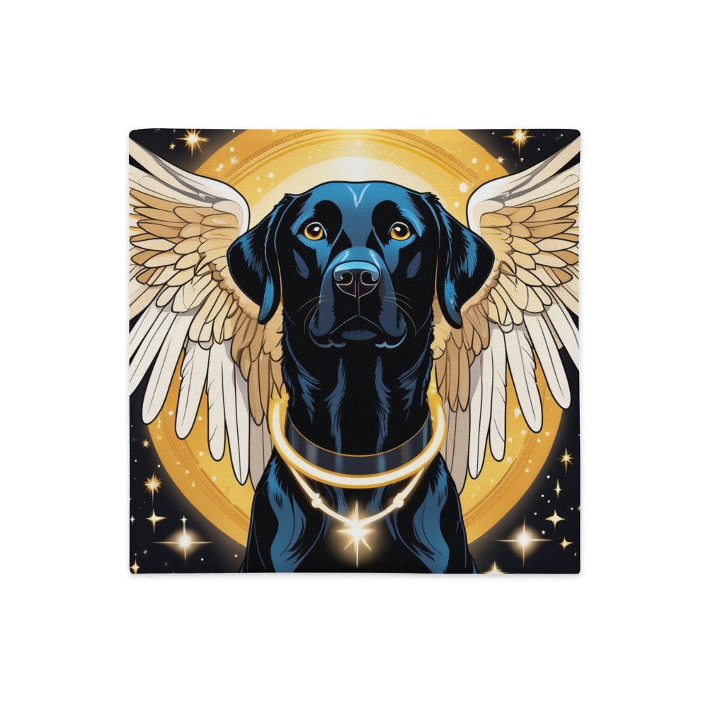 PugMug Custom Black Labrador Retriever Premium Pillow Case