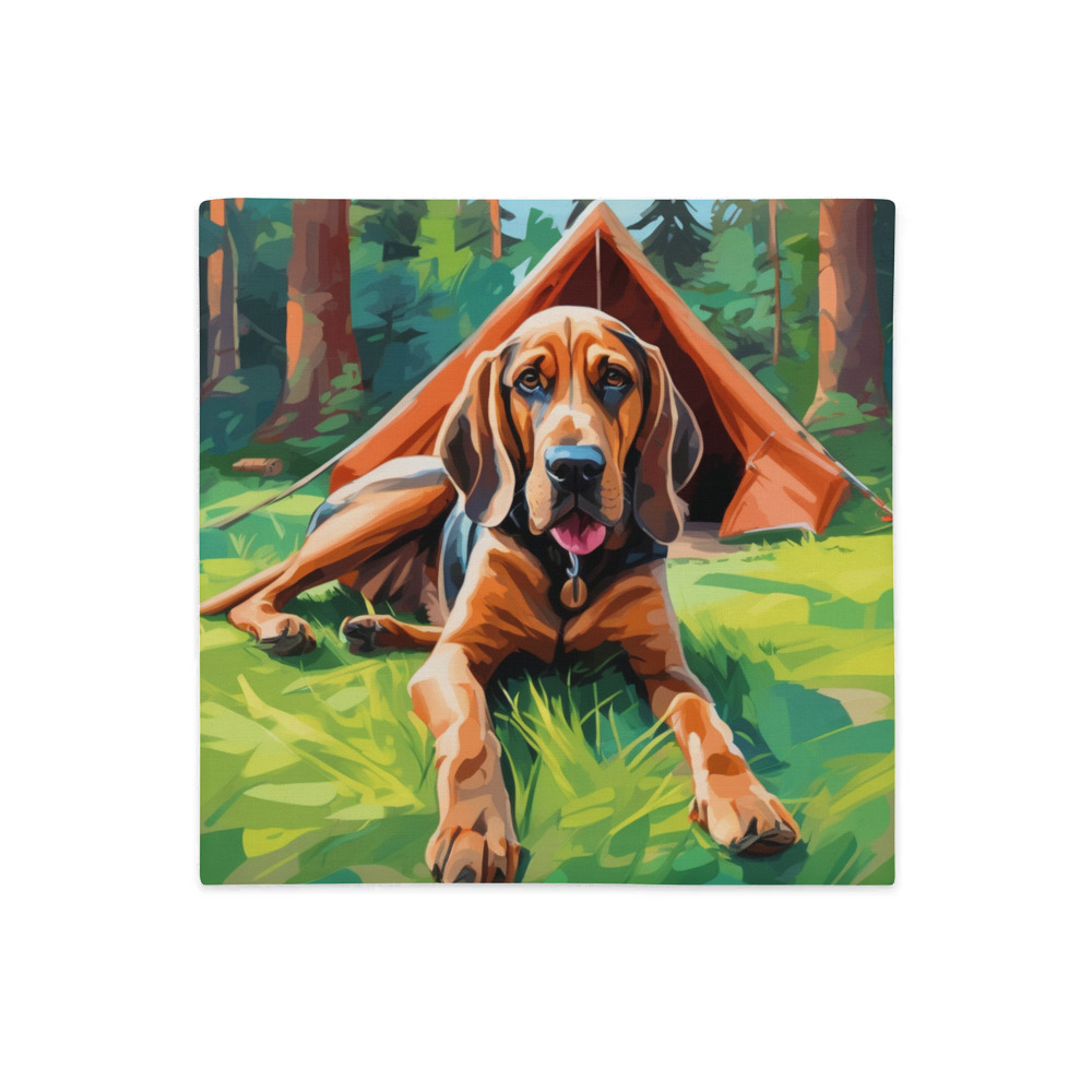 PugMug Custom Bloodhound Premium Pillow Case
