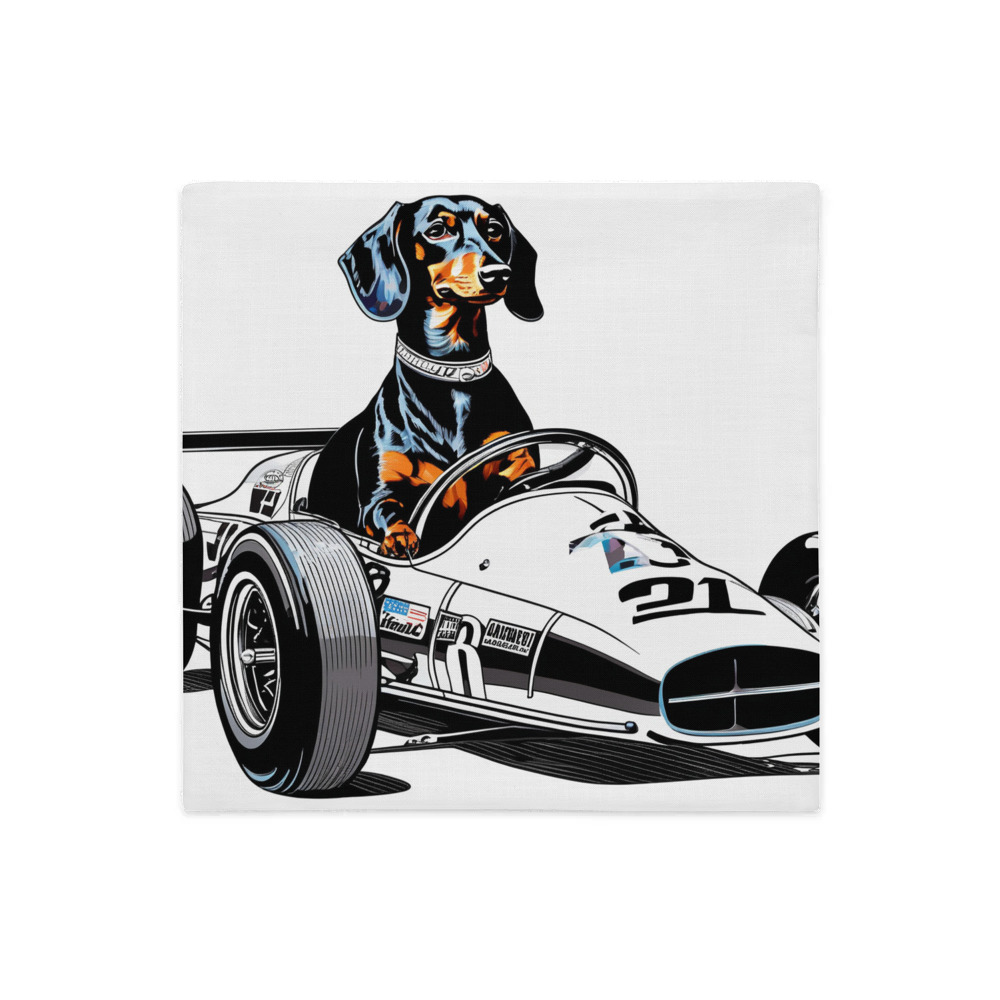 PugMug Custom Black Dachshund Premium Pillow Case