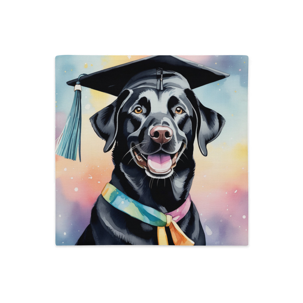 PugMug Custom Black Labrador Retriever Premium Pillow Case