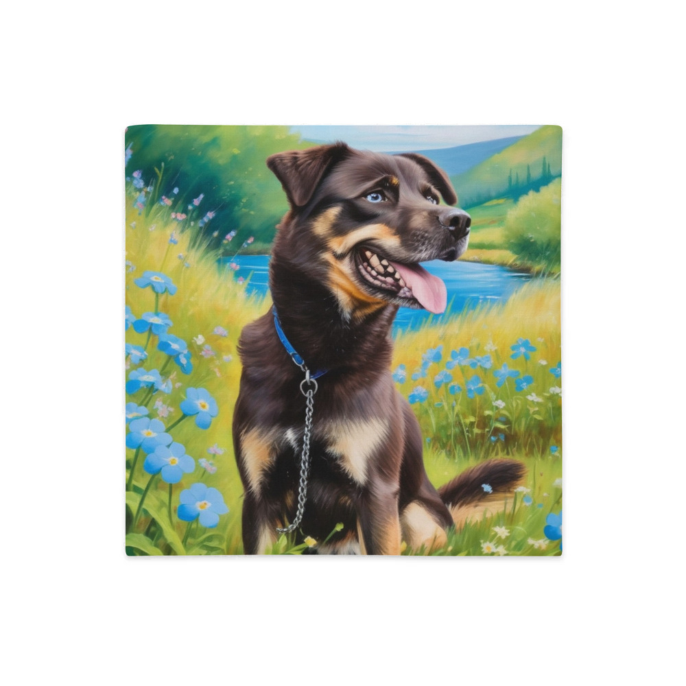 PugMug Custom Blue Premium Pillow Case