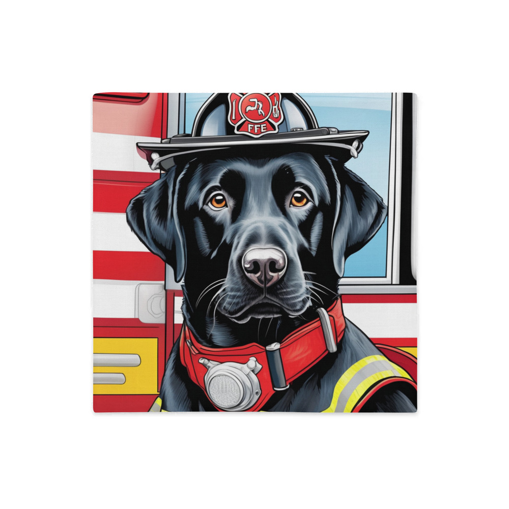 PugMug Custom Black Labrador Retriever Premium Pillow Case