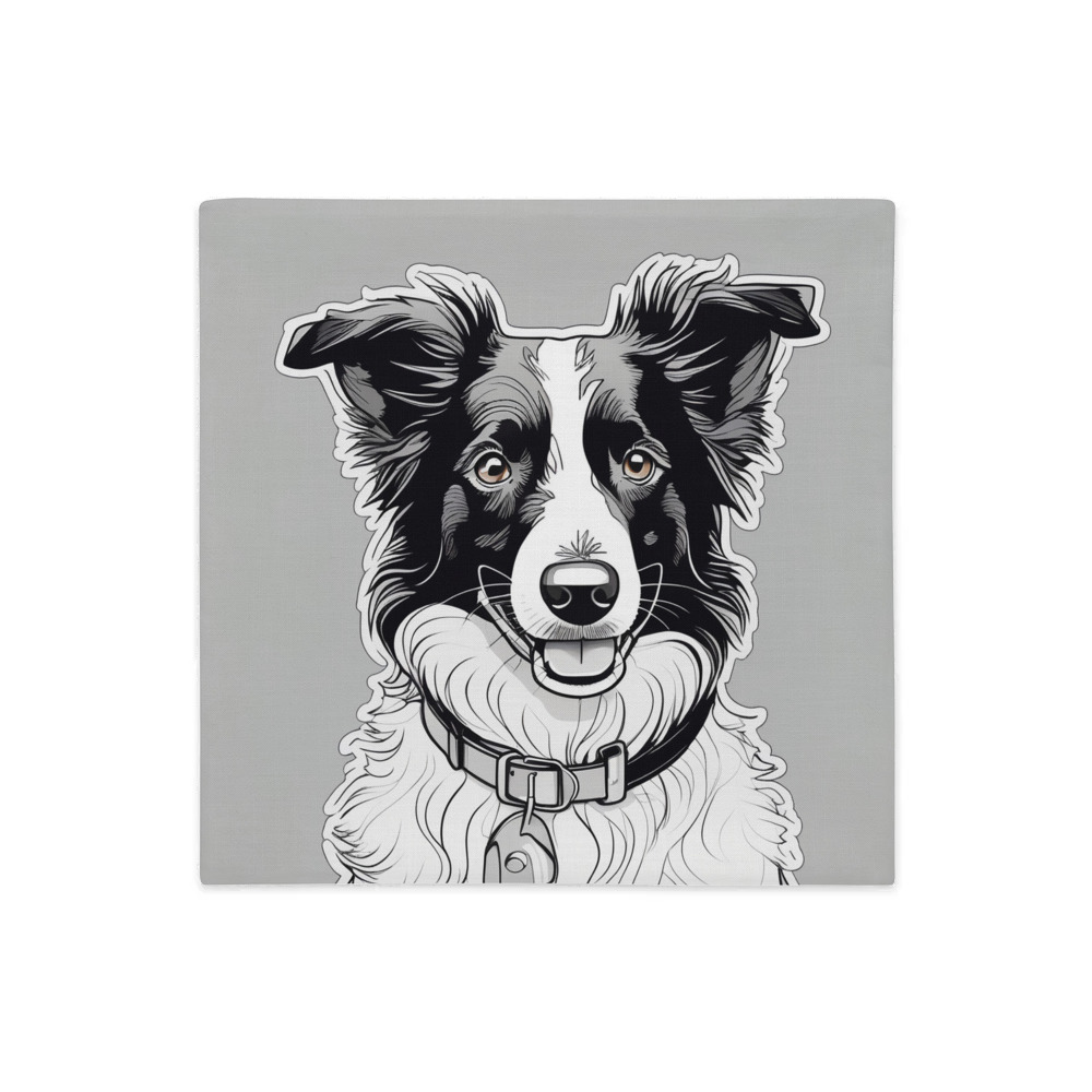 PugMug Custom Border Collie Premium Pillow Case