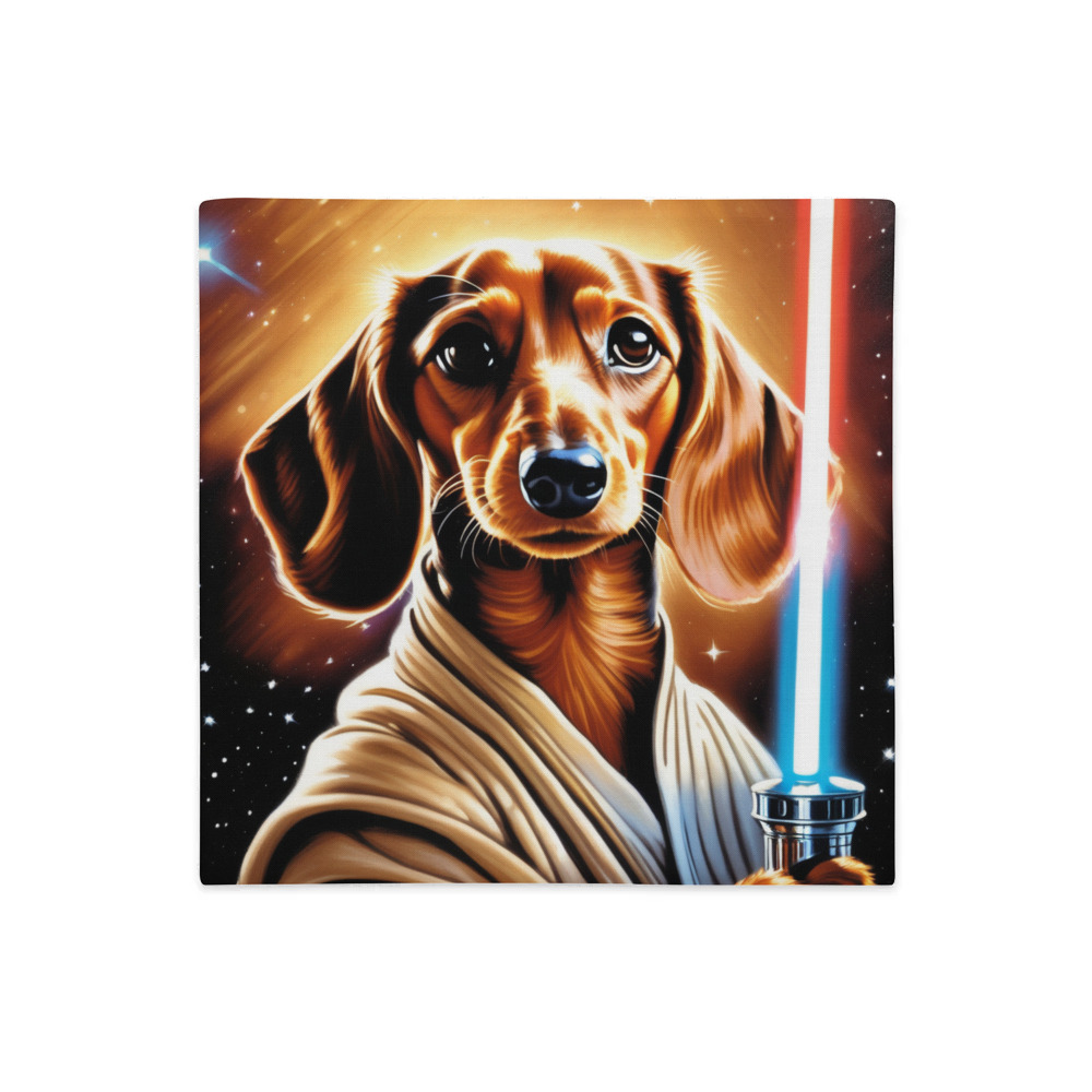 PugMug Custom Tan Dachshund Premium Pillow Case