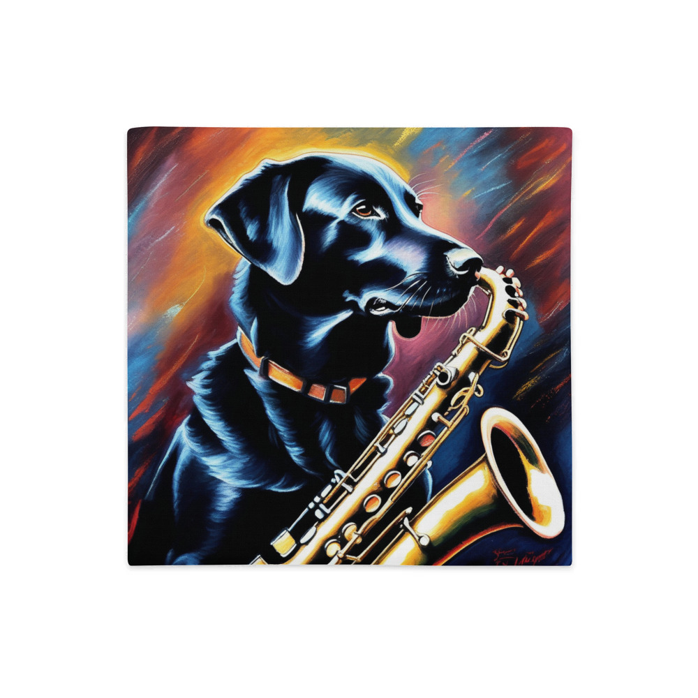 PugMug Custom Black Labrador Retriever Premium Pillow Case