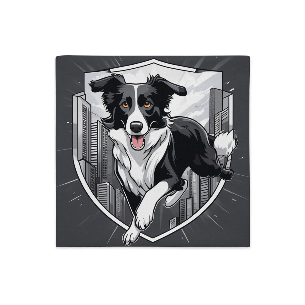 PugMug Custom Border Collie Premium Pillow Case