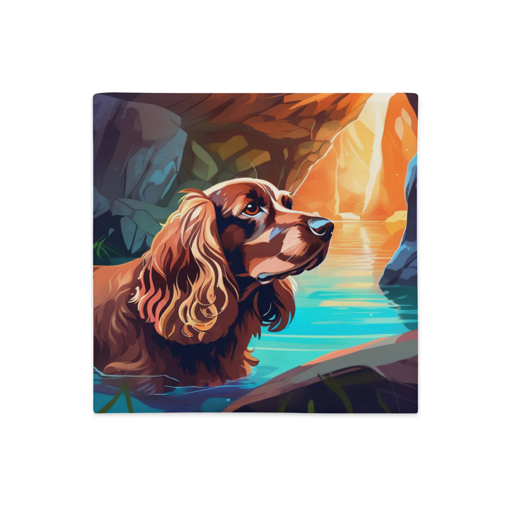 PugMug Custom English Cocker Spaniel Premium Pillow Case