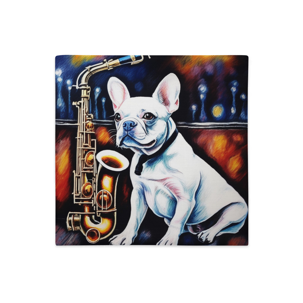 PugMug Custom White French Bulldog Premium Pillow Case